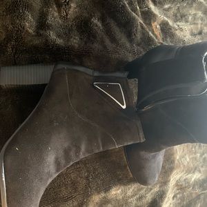 New black ankle boots